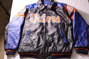 Vintage G-III Sports Florida Gators Basketball & Football Championship Leather B